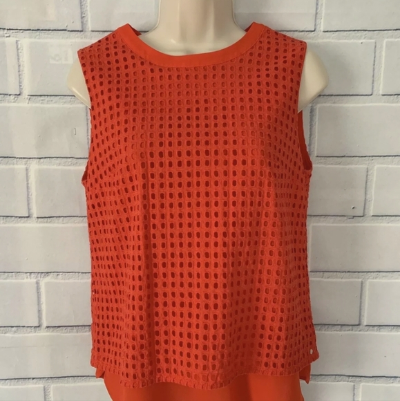 J.Crew Factory Eyelet Shell Sleeveless Tank - Picture 6 of 10